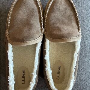 L.L. Bean Brown Suede Slippers